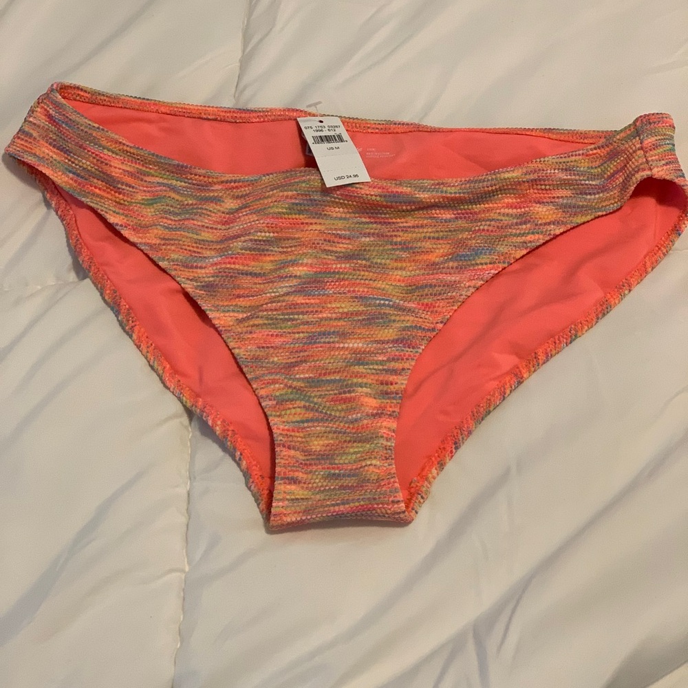 Aerie space dye bikini bottom size M, NWT, pink colorful